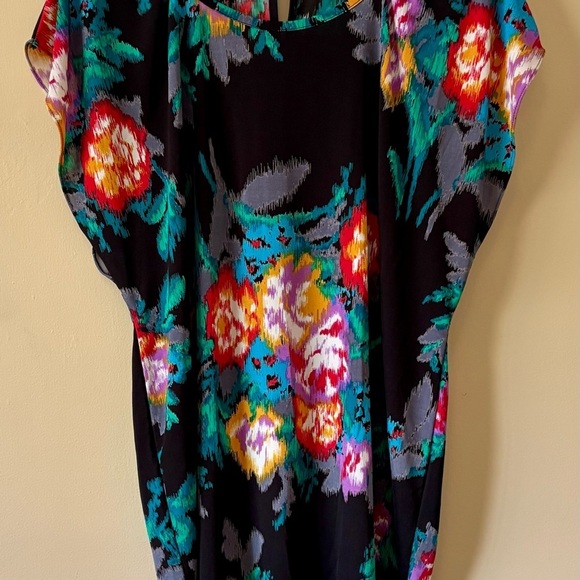 Orion London| Gorgeous Multicolor Abstract Black Tunic or Mini Dress Sz XS/S - Picture 2 of 10